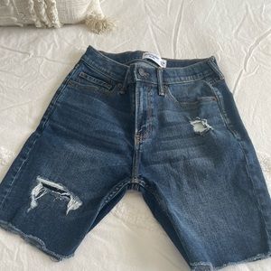Abercrombie kids distressed shorts